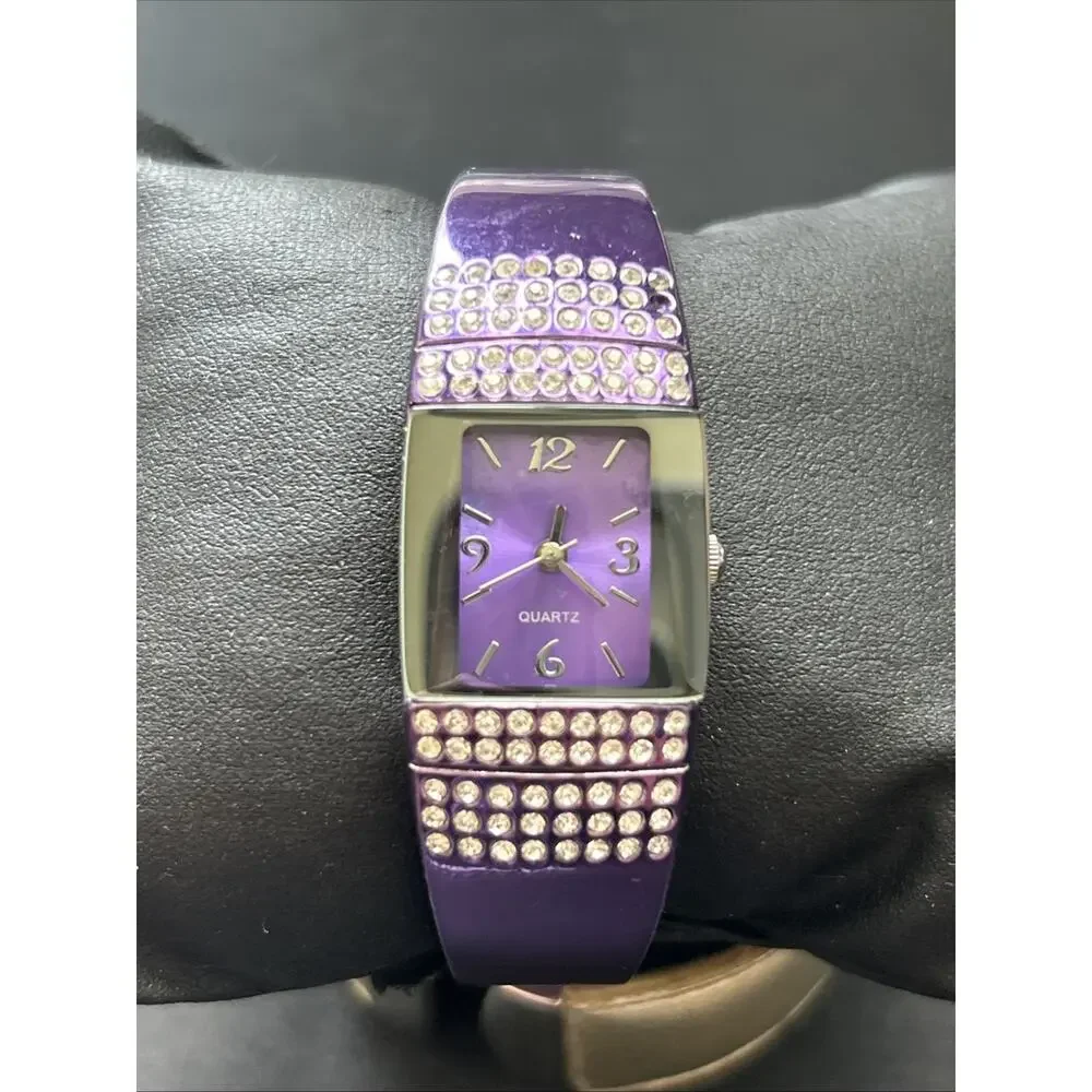Purple Women’s Quartz Cuff Watch